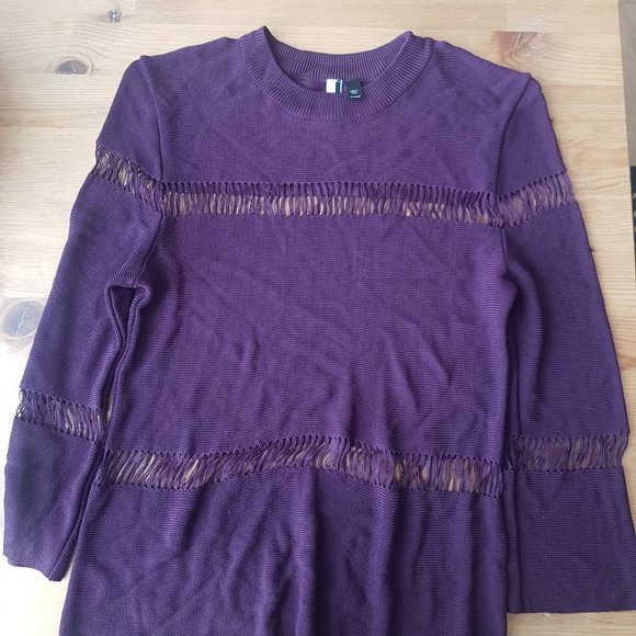 Topshop Violet Viscose Long Sleeve US 4 - Picture 1 of 5